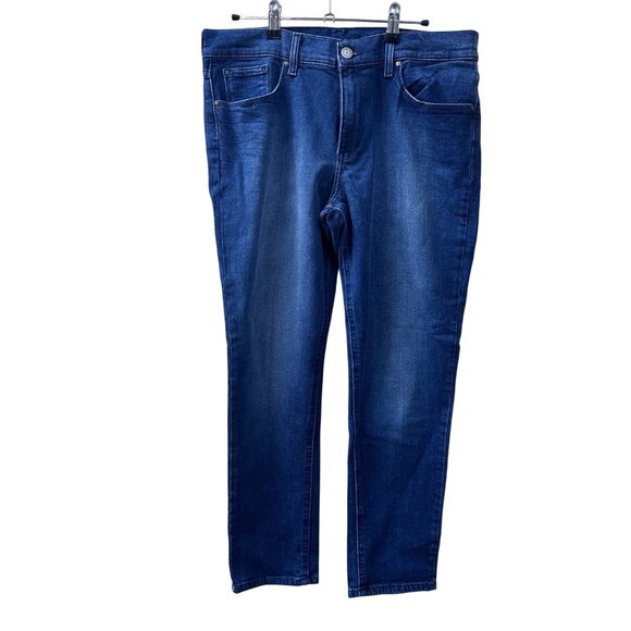 Mott & Bow Boyfriend Jeans W30 L28 | Dark Wash Mid Rise Stretch Denim - Picture 1 of 10